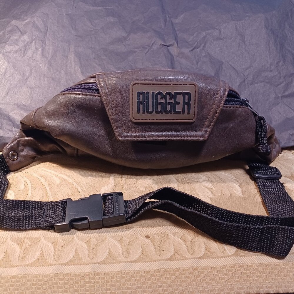 RUGGER LEATHER Cross-Body Bag / Belt Bag / Sling Bag / Waist Bag  UNISEX